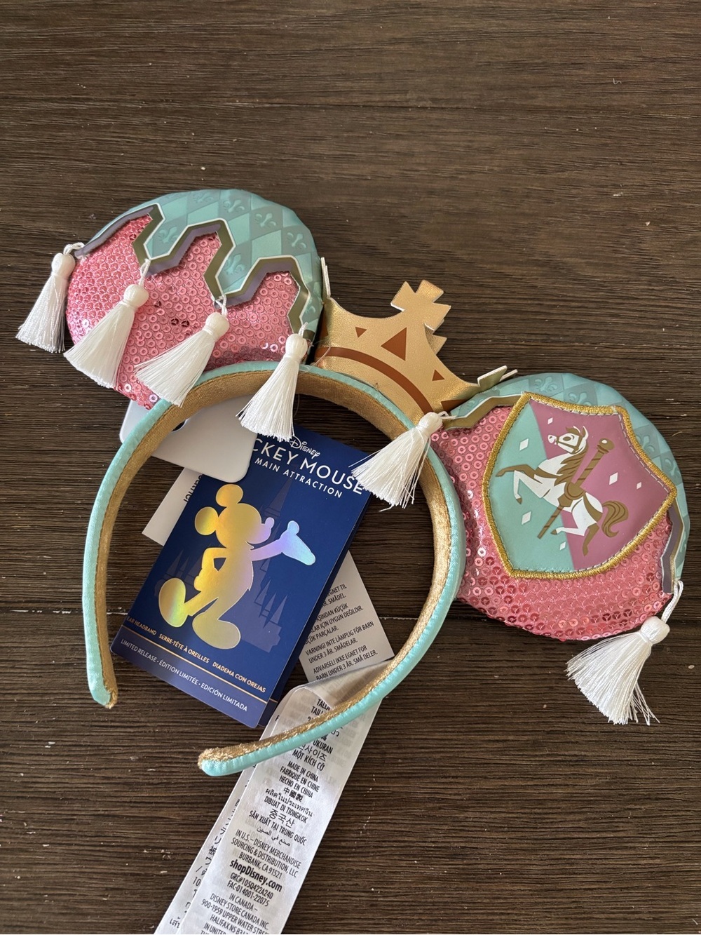 Disney Parks Mickey Mouse Main Attraction Ears:  Prince Charming